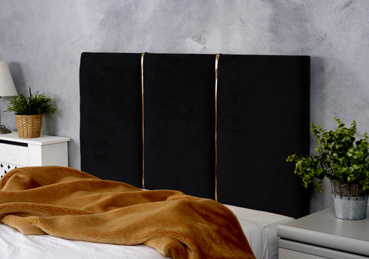 Alton Headboard with Gold Trimm